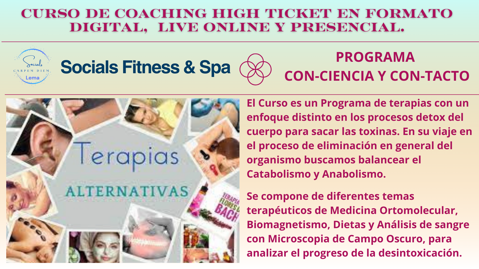 01. HIGH TICKET: CURSO CON-CIENCIA Y CON-TACTO