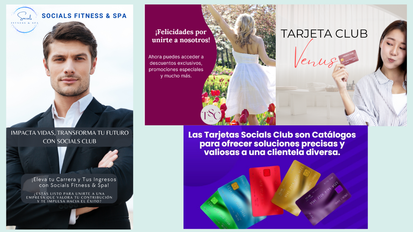 Cuatro áreas o departamentos de la Red Socials Club